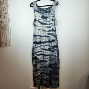 XCVI Midi tie dye Sleeveless dress Size Large Lagenlook